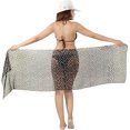 thumbnail image 5 of HAPPY BAY Women's High Waist Tie Sarongs Short Cover Ups One Size Sable, Floral, 5 of 5