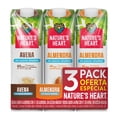 thumbnail image 1 of 3 Pack de bebida vegetal Nature's Heart almendra y avena sin azúcar 946 ml c/u, 1 of 5