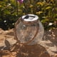 thumbnail image 2 of Conjunto de 2 bolas de energía solar en vidrio agrietado para colocar con mango de cuerda Micro Led, cable de bola blanca cálida H13 cm Feliz Sencillez, 2 of 3