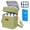 Green, variant on Breastmilk Cooler Bag Insulated with Ice Pack, Holds 6 Bottles Up to 9 Ounce, Waterproof Leak-Proof Double Layer Bottle Tote with Strap for Nursing & Working Moms Cream