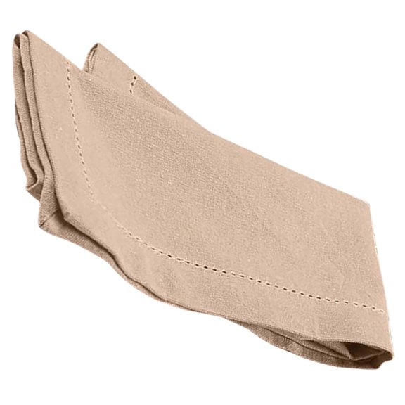 ETEREAUTY Reusable Cotton Cloth Napkins Beige Table Napkin for Dining, Kitchen, and Party Use - 1 Piece