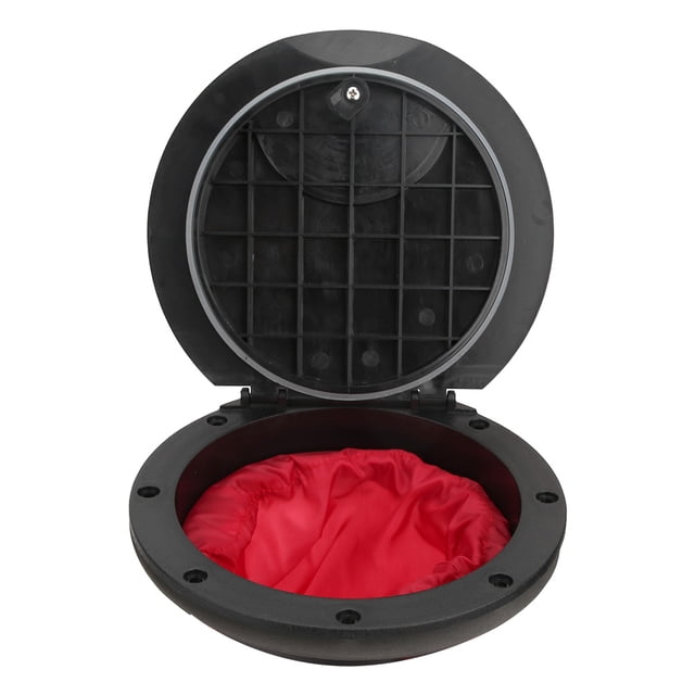 Tapa de compartimento circular de ABS antideslizante para canoa, kayak o bote, color negro, 6 pulgadas, accesorios antideslizantes