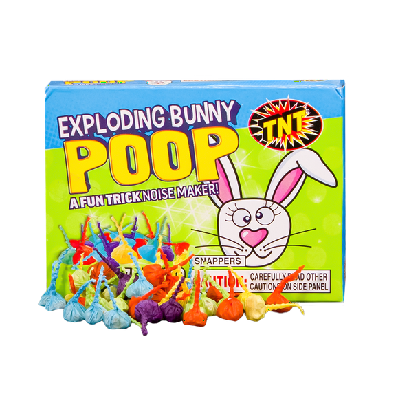 Exploding Bunny Poop, TNT Fireworks, Novelty Multicolor Snaps, Easter