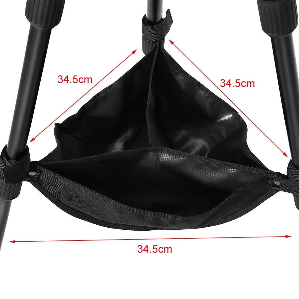 Durable Tripod Stone Bag, Photography Accessory, Black Tear