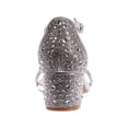 thumbnail image 4 of Ninety Union Lady Couture Dazzle 2 Inch Mid Block Heel Rhinestone Sandal, Silver, 8, 4 of 5