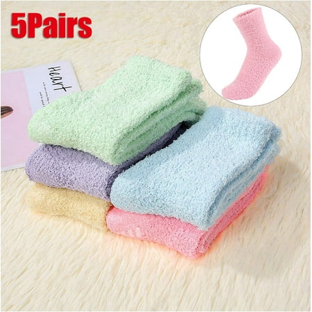 

5Pairs Macaron Color Socks Winter Warm Stockings