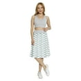 thumbnail image 2 of Women's Crocodile Gator Pattern A-line Printed Skirt Casual Wear, 3XL, Teal Grey, by Ambesonne, 2 of 6
