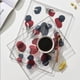 thumbnail image 4 of Bandeja Cuadrada De Lujo Ligera, Plato Decorativo Para Desayuno, Plato De Fruta Para El Hogar, Bandeja De Cena Para Mascotas Con Almohadilla De Silicona Para Cocina, Restaurante, Hotel Eigraketly HA027887-02, 4 of 7