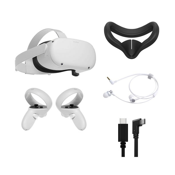 2021 Oculus Quest 2 All-In-One VR Headset 128GB, Touch Controllers, 1832x1920 up to 90 Hz Refresh Rate LCD, Glasses Compatible, 3D Audio, Mytrix Link 2021 Oculus Quest 2 All-In-One VR Headset 128GB, Touch Controllers, 1832x1920 up to 90 Hz Refresh Rate LCD, Glasses Compatible, 3D Audio, Mytrix Link