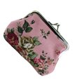 thumbnail image 3 of Jumpingount Diseño de flores, monedero en efectivo, billetera para mujer, cambio de tarjetero, bolso de lona para niñas Carteras Rosa, 3 of 5