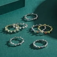 thumbnail image 3 of Anillo de plata esterlina s925 con diseño de arcoíris apilado, estilo europeo y americano, moderno, para mujer, joyería de moda, diseño de nicho de lujo ligero, 3 of 3