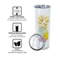 thumbnail image 4 of Pineapple Tumbler, Pineapple Coffee Cup with Straw and Lid, 20 OZ Tropical Travel Tumbler Hawaiian Gifts for Girls Pineapple Gifts for Women, Pineapple Decor Stuff, 4 of 5