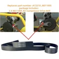 thumbnail image 3 of A12210 N011005 Air Compressor Drive Belt 3 Pack Heavy Duty Replacement, 3 of 5