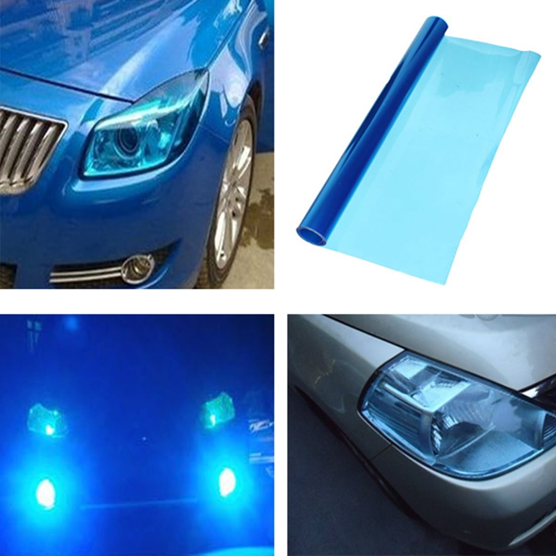 Auto Car Smoke Fog Light Headlight Taillight Tint Vinyl Film Sheet Sticker Array