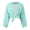 Mint Green, variant on Women’s Chiffon Ruffle Sleeve Shawl Cardigan Lightweight Open Front Tie Front Summer Sheer Mesh Gradient Top