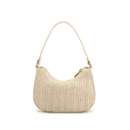 thumbnail image 3 of Like Dreams Women's Vegan Leather Nyomi Floral Straw Top Handle Shoulder Bag, Lilac, 3 of 5