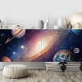 thumbnail image 4 of Idea4wall 7pcs Interstellar Cloud Star Galaxy Stick Wallpaper Removable Wall Murals Large Wall Stickers for Home Decoration, 48"x148", 4 of 5