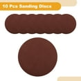 thumbnail image 4 of Unique Bargains 10 Pcs 6inch 320 Grit Universal Sanding Discs - Round Hook and Loop Sandpaper - White Paper Red, 4 of 6