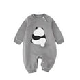 thumbnail image 1 of FAOWME Barboteuse à Manches Longues pour Filles, Gris 12-18 Mois, 1 of 3
