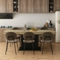 thumbnail image 5 of OXYLIFE Extendable Dining Table for 6-8 Person for Living Room, 63"-78.7" Wide, Oak+Black, 5 of 5