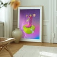 thumbnail image 6 of Space Cowboy - Collage Surrealism Cowboy Pop Art Psychedelic Modern Art Floral Whimsical Oak Framed Wall Art Print 18 x 24 inches, 6 of 12