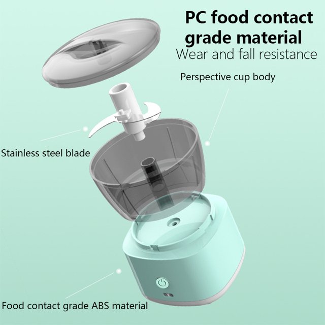 Picadora de carne eléctrica Procesador de alimentos sin BPA para uso doméstico (verde) Hugtrwg Libre de BPA