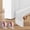White, variant on Door Draft Stopper Weather Strip-Under Door Draft Blocker Door Sweep Seal Strip for Exterior Interior Doors-Cold Winter Door Gap Filler Bottom Noise Block Draft Guard Insulator 39" L x2 W Black