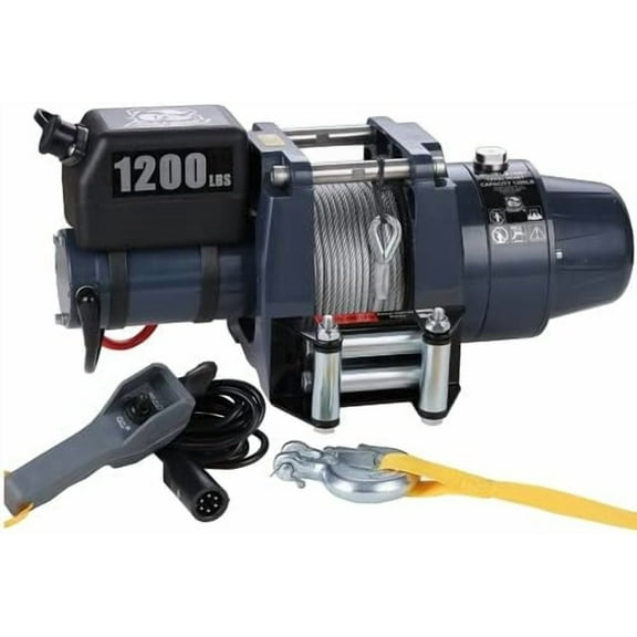 Bulldog Winch 12001- Hoist 1200 LB 12vDC Wire Rope