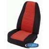 Smittybilt Seat Covers Rear Neoprene Black Sides with Red Center Jeep 07 16 Wrangler JK 2 Door 46930 S/B46930