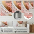 thumbnail image 4 of Designart "Spiral Radiance Peach Gold Brilliance" Abstract Spirals Metal Wall Decor, 4 of 5