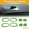 thumbnail image 3 of Cubierta de Tazón de Mango de Puerta Interior para Jeep Renegade 2015-2023 Marco de Decoración de Mango Interior Verde ABS 4 Pcs, 3 of 6