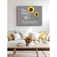 thumbnail image 4 of Sunflowers Wall Art for Living Room,Canvas Picture Wall Decor for Bathroom Bedroom,Modern Bee You Are My Sunshine Grey Painting Artwork for Office Kitchen Hallway Dining Room Home Decorations 20"x24", 4 of 8