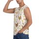 thumbnail image 3 of Balery Chicken Family Camisetas sin mangas para hombre, absorbe la humedad y protege contra el mal olor.-XX-Large, 3 of 7