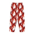 thumbnail image 5 of Xecao Fire Symbols Women's Straight Lounge Pajama Pants: The Epitome of Relaxed Sleepwear, 5 of 9