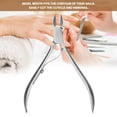 thumbnail image 3 of Silver Stainless Steel Cuticle Scissors for Nail Dead Skin Removal, 3 of 8