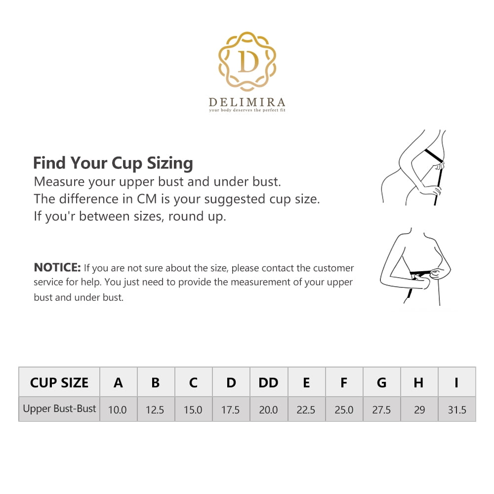 DELIMIRA Women's Front Closure Posture Wireless Back Support Full Coverage Bra Plus Size