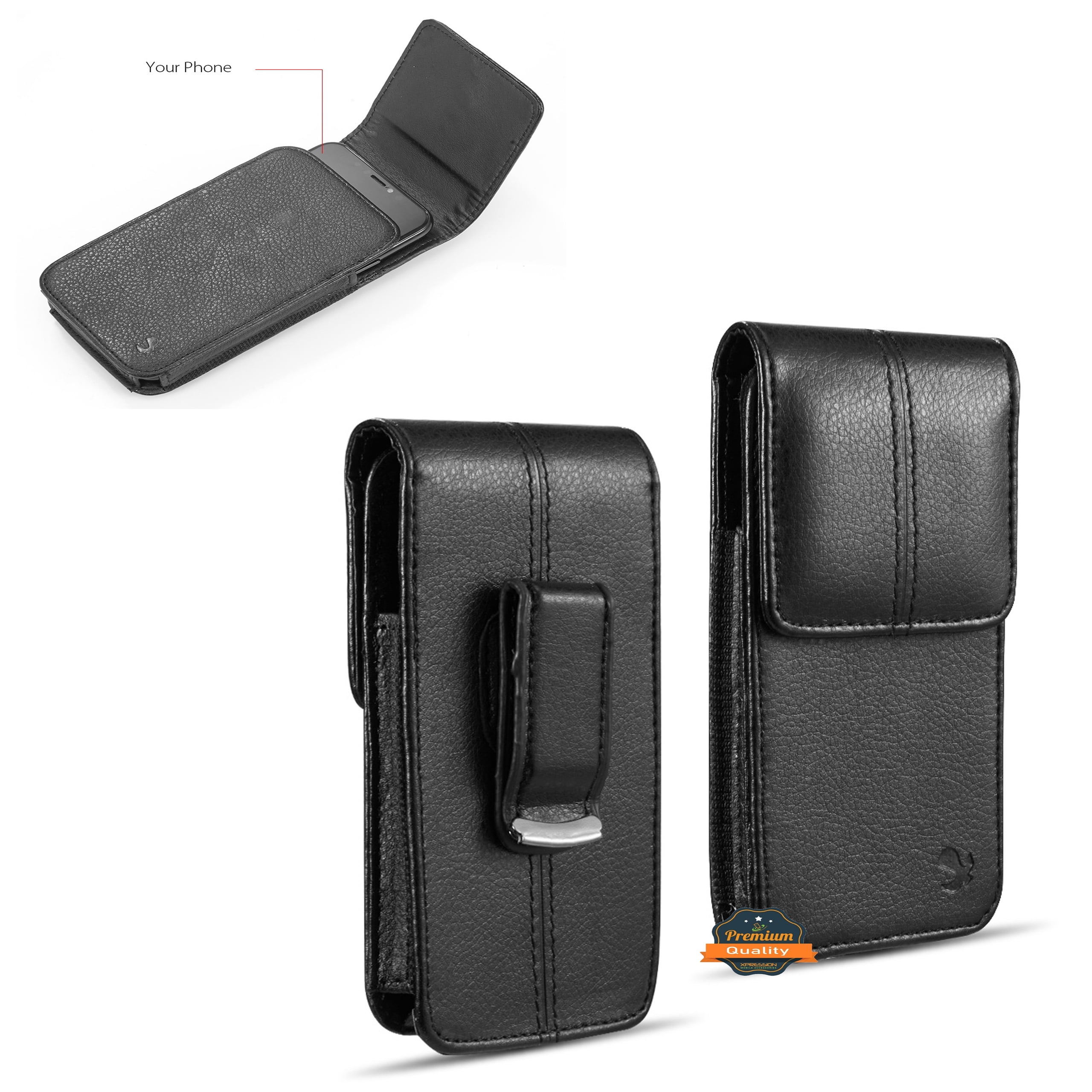 For Apple iPhone 12 Mini (5.4") Universal Vertical Pouch Phone Case