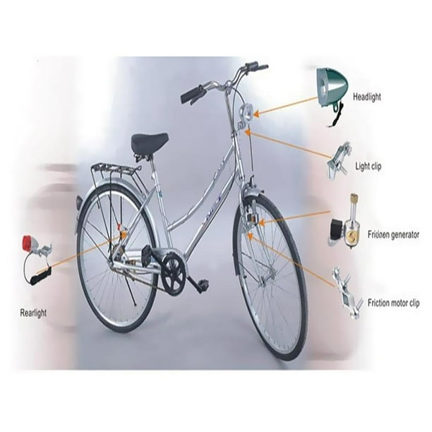 Feu Arrière Dynamo Vélo Vintage Miller - Occasion En Bon état Général