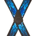 thumbnail image 3 of SuspenderStore Flames Suspenders - 2-Inch Wide Elastic - Clip - 4 Colors & 4 Sizes Including Big & Tall, 3 of 4