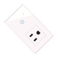 thumbnail image 1 of Yuarrent Enchufe de pared inteligente enchufe de EE. UU. WiFi temporizador inalámbrico Control remoto interruptor de pantalla táctil toma de corriente Electrodomésticos blanco Enchufe de EE. UU. Yuarrent HA005243-01, 1 of 6
