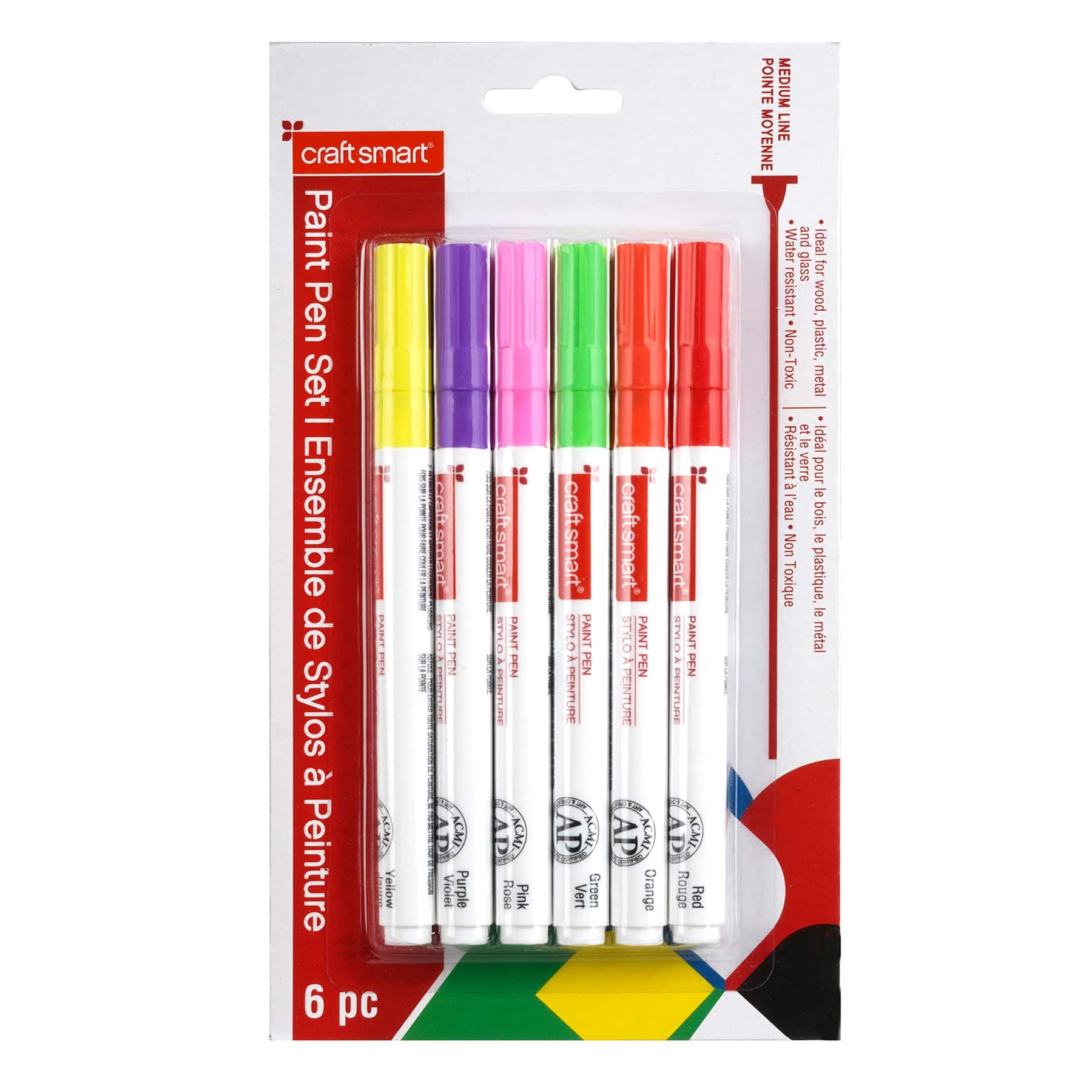 12 Packs: 6 Ct. (72 Total) Black & White Paint Pen Set by Craft Smart, Size: 7.48 x 0.51 x 4.25