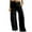 Black, variant on Nnhblu Fashion Cargo Pants Women Womens Jeans Stretchy Straight Leg White Denim Pockets Trousers