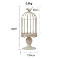 thumbnail image 2 of Candelabro decorativo Vintage para jaula de pájaros para centro de mesa de boda decoración navideña Zhivalor CPB-SSW145-2, 2 of 5