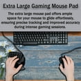 thumbnail image 4 of Computer Desk Mats Mouse Pads for Desk, Pc Mouse Pad Big Mousepads, Computer Desk Decorations Non-Slip Rubber Base, 35.4 X 15.7 inch for Work/Game/Office/Home Daisy Flowers on Old Wooden, 4 of 6