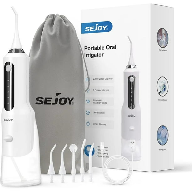 Sejoy Cordless Water Flosser Dental Teeth Cleaner, Professional 270ML