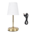 thumbnail image 2 of Lámpara De Mesa LED Inalámbrica Con Control Táctil USB, Lámpara De Mesa Regulable Con Sombra De Tela Para Dormitorio, 2 of 7