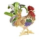 thumbnail image 4 of Joyero esmaltado, adorno organizador de joyas, caja de baratijas de gallo esmaltado para Cola verde azul, 4 of 9