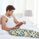 thumbnail image 5 of Balery Fathers day Pantalones de pijama para hombre, pijama ultraligero, pantalón de descanso-X-Large, 5 of 6