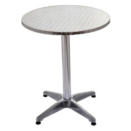 HomCom 24 in. Round Top Adjustable Indoor Outdoor Bistro Bar Table