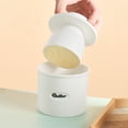 thumbnail image 2 of Lindo soporte de almacenamiento untable de cerámica de de fresca hecho a mano para refrigerador Tapa de mano Capacidad razonable blanco Baoblaze encargado de la mantequilla, 2 of 8